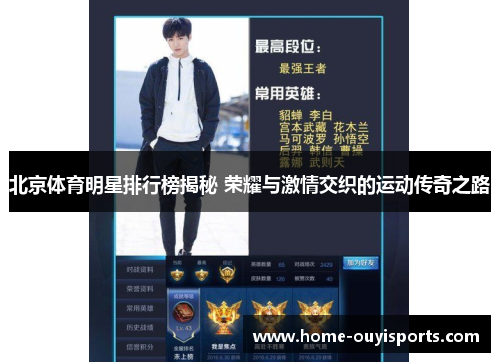 北京体育明星排行榜揭秘 荣耀与激情交织的运动传奇之路